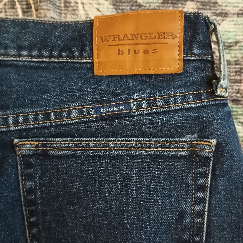Vtg Wrangler Blues Womens Mom Jeans 10X30 Dark High Rise Retro 90s Cowgirl - Picture 6 of 10